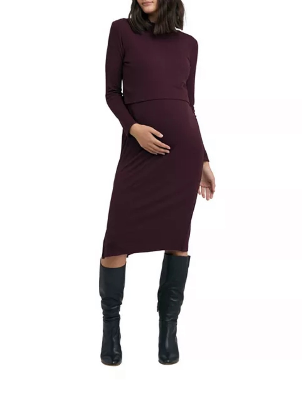 Ripe Maternity Ruby Rib Nursing Dress